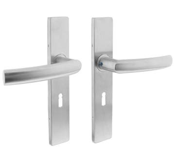 Intersteel deurklink Blok op verdekt schild recht SL56 rvs, Doe-het-zelf en Verbouw, Deuren en Horren, Verzenden, Nieuw