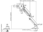 Neomounts NM-D775BLACKPLUS - Bureaumount - Curved monitorarm, Verzenden, Zo goed als nieuw, Neomounts