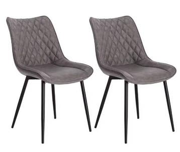 Set van 2 Kunstleren Eetkamerstoelen – Comfort en Design, Huis en Inrichting, Stoelen, Verzenden, Nieuw