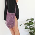 Macramépatroon Tas boho met franjes van Macramé Cord Fine, Ophalen of Verzenden, Nieuw