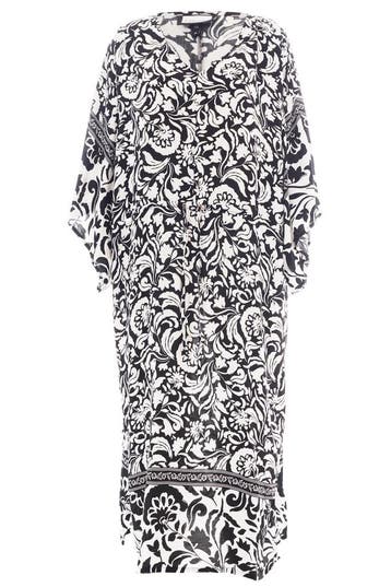 Gozzip maxi jurk kaftan zwart wit pr Maat:, Kleding | Dames, Jurken, Verzenden, Nieuw, Overige kleuren