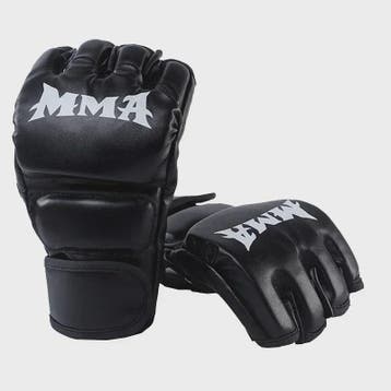 Professionele Half Vinger Bokshandschoenen Leer met Kussen v, Sport en Fitness, Verzenden, Nieuw