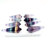 Regenboog fluoriet puntje 8 zijdig, Ophalen of Verzenden