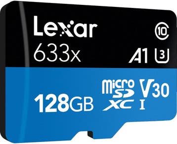 Lexar microSDXC HP UHS-I 633x 128GB, Verzenden, Nieuw