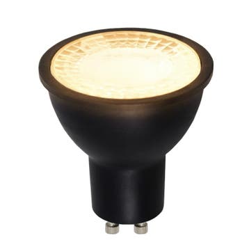 Olucia LED lamp 3-staps dimbaar GU10 Antonie, zwart, 5W,, Ophalen of Verzenden, Nieuw, Led-lamp