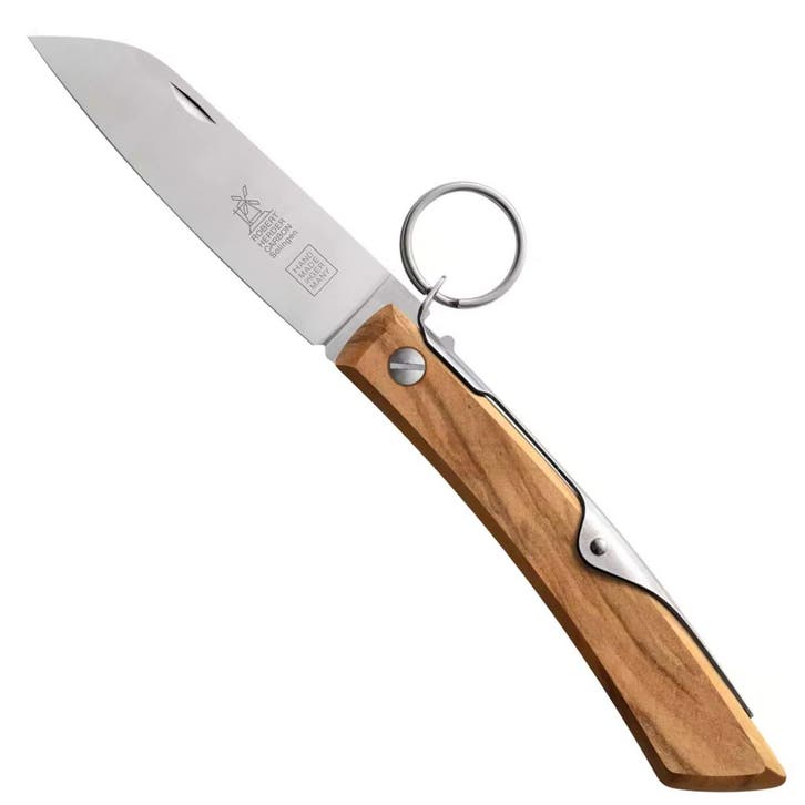 Robert Herder IBEX 80 – Zakmes – Carbonstaal – Olijfho, Caravans en Kamperen, Kampeergereedschap, Nieuw, Ophalen of Verzenden