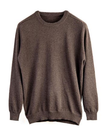 Trui van 100% Mongoolse Jakwol, MongolianMade, Bruin, Verzenden, Nieuw