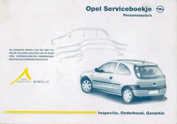 2000 Opel Omega-b caravan onderhoudsboekje Nederlands, Verzenden