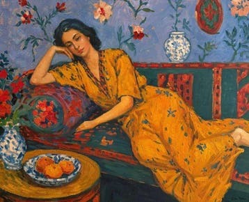 Giulia Montesi (1980) - Riposo tra fiori e frutti