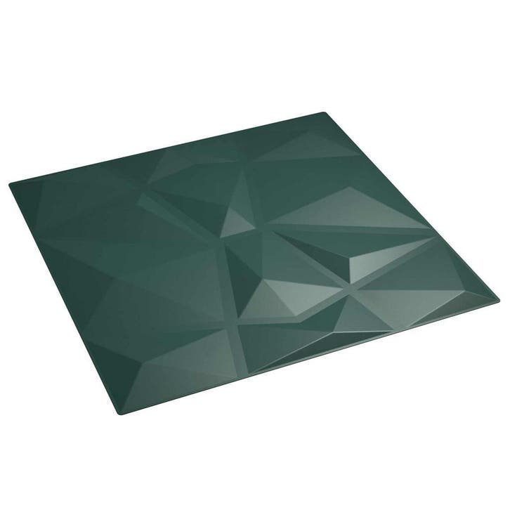 vidaXL Wandpanelen 24 st 50 x 50 cm Groen XPS Schuim, Doe-het-zelf en Verbouw, Platen en Panelen, Nieuw, Verzenden