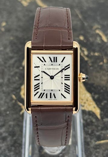 Cartier Tank Louis  - Medium - Rose Gold - WGTA0011, Sieraden, Tassen en Uiterlijk, Horloges | Dames, Nieuw, Polshorloge