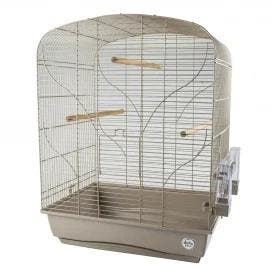 Vogelkooi Duvo Mocha Bella Mokka – Parkietenkooi met 2 Ee., Verzenden, Nieuw, Overige materialen, Vogelkooi