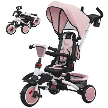 AIYAPLAY Kinderdriewieler, 6-in-1 Buggy Voor Peuters, Met Du, Verzenden, Nieuw