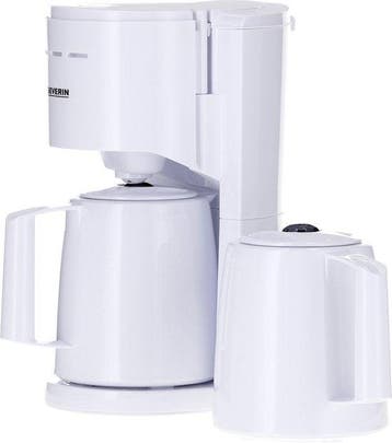 Koffiezetapparaat - filterkoffie - Thermoskan - Wit - Severi, Verzenden, Zo goed als nieuw