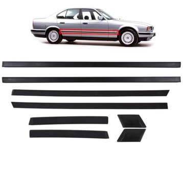 BMW E34 88-95 stootlijsten deurlijsten set 8-delig, Nieuw, Links, BMW