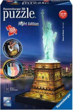 Ravensburger Statue of Liberty Night Edition- 3D puzzel, Ophalen of Verzenden, Zo goed als nieuw