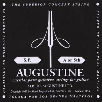 Augustine AUBLK-5 A-5 snaar, silverplated wound nylon, light, Muziek en Instrumenten, Ophalen of Verzenden, Nieuw