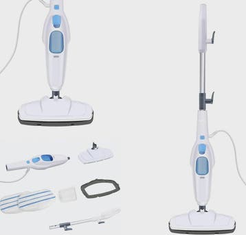 Krachtige Stoomreiniger 1500W - Vloer, Ramen & Tapijt Reinig, Verzenden