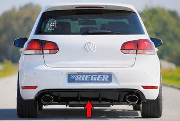 Rieger diffuser | Golf 6 GTI - 3-drs., 5-drs., Cabrio    Gol, Verzenden, Nieuw, Volkswagen