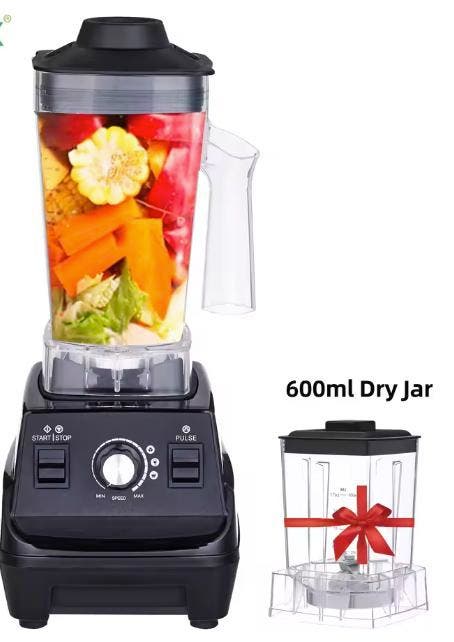 Mini blender 1800W met 2 bekers voor smoothie en meer, Huis en Inrichting, Keuken | Keukenelementen, Nieuw, Verzenden