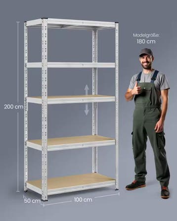 Zwaar Opbergrek voor Garage – 5 Lagen – Tot 875 kg Belastbaa, Verzenden, Nieuw in verpakking