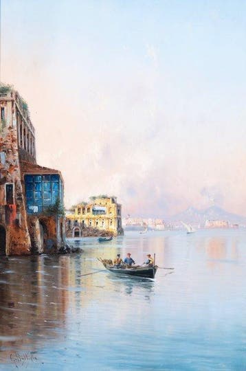 Giovanni Battista (1858–1925) - Posillipo met het Palazzo