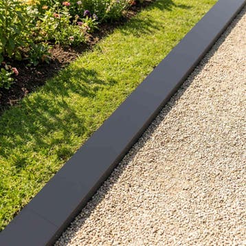 vidaXL Afdekprofiel voor tuinafboording 2 st 100 x 15 x 5 cm, Verzenden, Nieuw