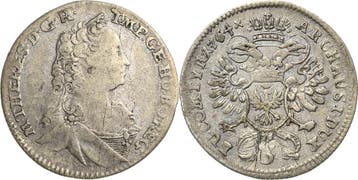 3 Kreuzer 1764, Habsburg Maria Theresia 1740-1780, Postzegels en Munten, Munten | Europa | Niet-Euromunten, Verzenden