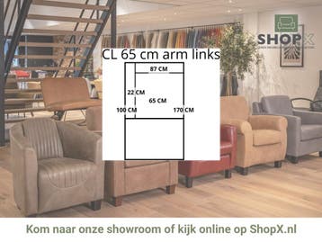 Leren elementenbank Flow - cl 65 arm links, Huis en Inrichting, Banken | Bankstellen, Nieuw, Leer, Ophalen of Verzenden, Rechte bank