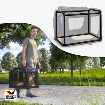 Hondentransportbox Blauw XXXL 101x69x70cm (Voor in Huis), Verzenden, Nieuw