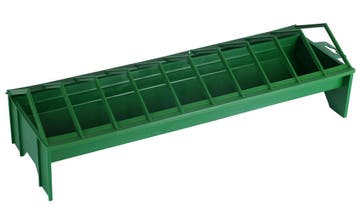 Pluimvee voerbak kunststof groen - 50 cm, Dieren en Toebehoren, Vogels | Hokken en Kooien, Ophalen of Verzenden, Nieuw