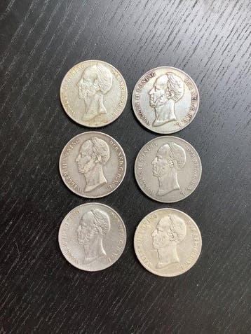 Nederland. Willem II. 2 1/2 Gulden 1845-1849 (Zonder, Postzegels en Munten, Munten | Nederland