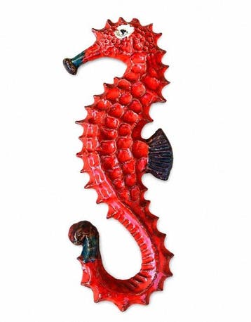 Figuur - Vintage Italiaans Zeepaardje keramiek - Keramiek