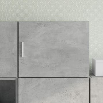 vidaXL Wandkast 50x42,5x40 cm bewerkt hout betongrijs, Minder dan 50 cm, Verzenden, Nieuw, Minder dan 100 cm