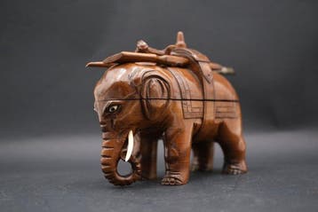 Elephant - Inktpot - Hout