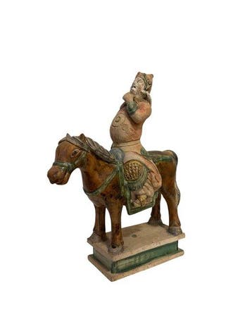 Oud-Chinees, Ming-dynastie Terracotta Mingqi van een ridder