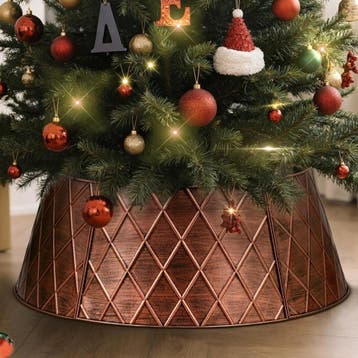 Kerstboomkraag 90cm Koper | Retourdeal 55% Korting, Ophalen of Verzenden, Zo goed als nieuw