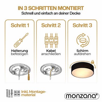 Plafondlamp Zwart Stof ø38cm (Lampen, Interieur), Verzenden, Nieuw