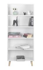 Boekenkast 5 Vakken – Staand Opbergrek en Roomdivider, Verzenden, Nieuw