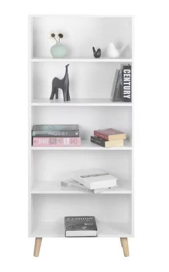 Boekenkast 5 Vakken – Staand Opbergrek en Roomdivider, Huis en Inrichting, Kasten | Boekenkasten, Verzenden, Nieuw