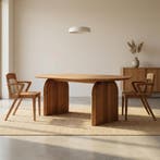Mysa Eettafel – Massief Teak – 25% Actie, Teakhout, Nieuw, Vijf personen of meer, 150 tot 200 cm