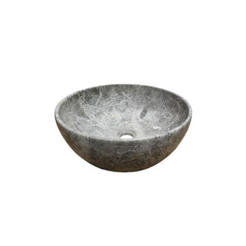 Sani Royal Waskom Rond Marmer Tundra Grey met, Nieuw