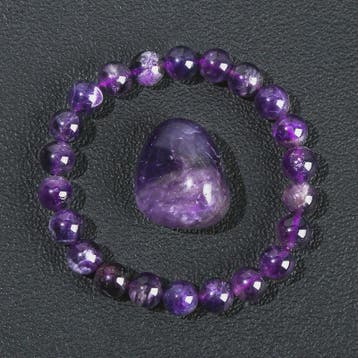 Natuurstenen Kralen Armband - Lapis Lazuli, Amethist, Rozenk, Verzenden, Nieuw
