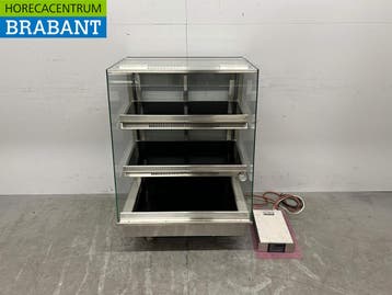 Ubert RVS Warmtevitrine Warmhoudvitrine 80 cm 230V Horeca, Ophalen of Verzenden, Nieuw zonder verpakking