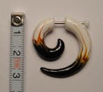 Fake Acrylic Stretcher Spiral Flames White, Sieraden, Tassen en Uiterlijk, Piercings, Verzenden, Nieuw
