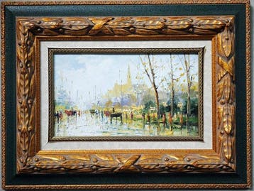 École espagnole (XX) - Reflets d’une promenade