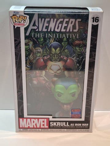 Funko - Funko Pop Comic Covers: #16 Skrull as Iron Man