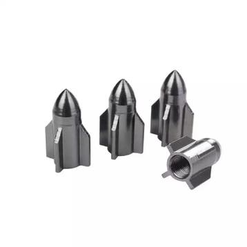 TT-products ventieldoppen Grey Rockets aluminium 4 stuks, Ophalen of Verzenden, Nieuw