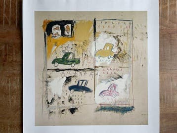 Jean-Michel Basquiat - (1960-1988), Old Cars 1981, copyright