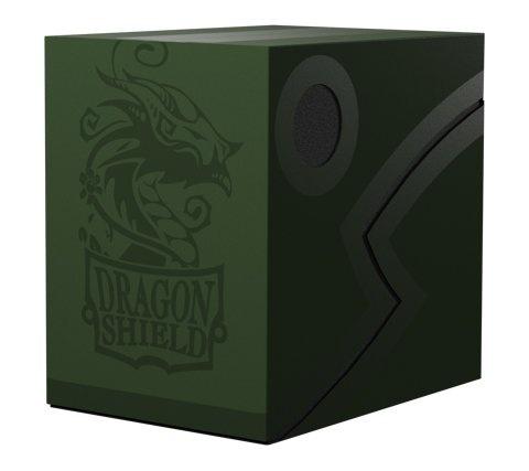 Dragon Shield Double Shell Forest Green and Black, Hobby en Vrije tijd, Verzamelkaartspellen | Magic the Gathering, Ophalen of Verzenden